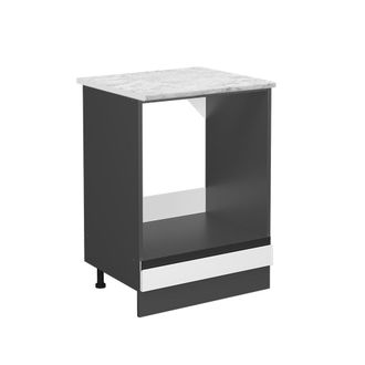 Vicco Armario Para Horno Empotrado R-line, Blanco, 60 Cm Et M&aacute;rmol
