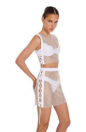 Moeva Alejandra Cover Up Resortwear in White at Nordstrom, Size X-Small Eu