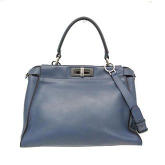 Fendi Pre-owned Handbags, female, Blue, Size: ONE SIZE Pre-owned Vintage Leather Handbag