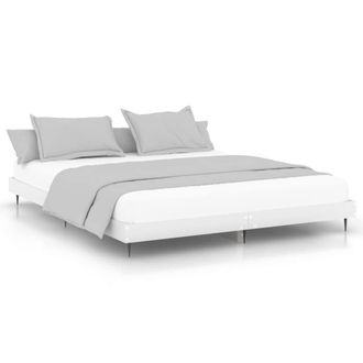 Berkfield Home Bed Frame White 120x200 cm Engineered Wood | Size: Small Double