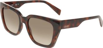 Liu Jo Lj 808S Zonnebril - Dames - Zonnebrillen - Bruin - 53 MM - Accessoires