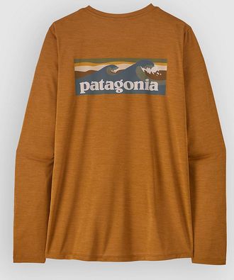 Patagonia Cap Cool Daily - Boardshort Logo Lycra Manica Lunga marrone