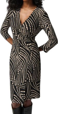 Joseph Ribkoff Abstract Print Dress In Black/multi