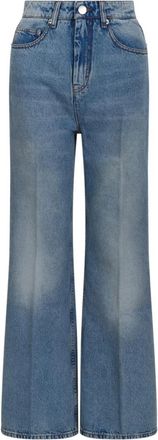 Ami Ftr943 Flared Jeans - Dames - Jeans - Blauw - Maat: W28 Katoen