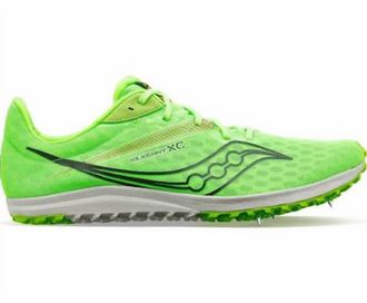 Saucony Mens Kilkenny Xc9 Spike Shoes In Slime