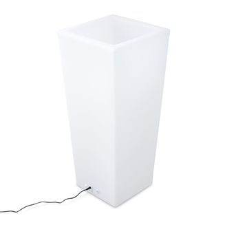 Sweeek Macetero luminoso led multicolor recargable para exterior