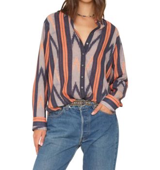 Xirena Beau Shirt In Flame Orange