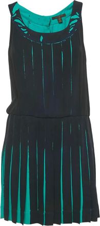 Louis Vuitton Abito midi plissettato in seta - Verde