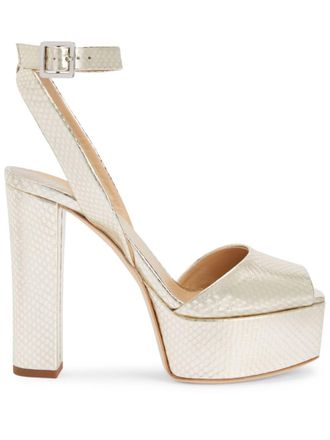 Giuseppe Zanotti Sandali Betty con plateau 120mm - Oro