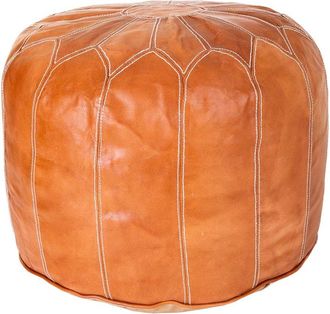 Wanderlust Deco Wanderlust Deco - Puff De Piel Naranja 48x48x35
