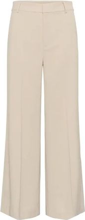 Inwear Broeken, Dames, Beige, XS, Polyester, Briez Flowy Pant