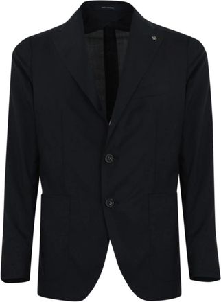 Tagliatore Blazers, male, Blue, Size: 2XL Single-Breasted Jacket