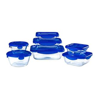 Pyrex Lot De 7 Bo&icirc;tes De Conservation - Pyrex - Cook & Go - Verre - Couvercle &Eacute;tanche