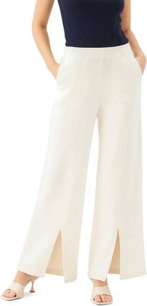 Fifteen Twenty Front Slit Sweatpants In Cream