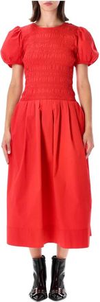 Ganni Mujer, Vestidos, Rojo, Talla: S