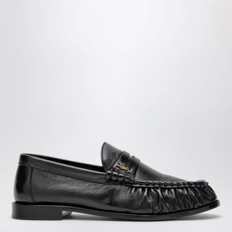 Saint Laurent Le Loafer soft patent leather loafers in black
