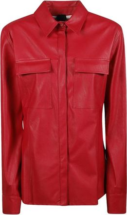 Pinko Camisa Cambria - Blouses & Shirts - Mujer - Rojo - M