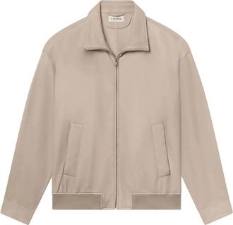 Frame Denim Leren Bomberjack - Heren - Leren en Su&egrave;de Jassen - Beige - L - Leer - Jassen