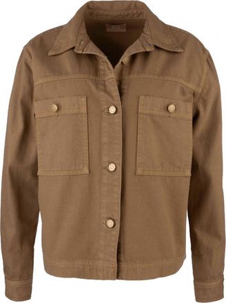 Kut from the Kloth Womens Placid Shirt Jacket In Camel