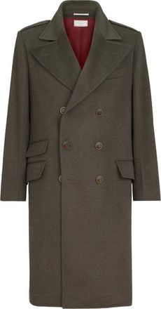 Brunello Cucinelli Lightweight Virgin-wool Cloth One-and-a Half Breasted Coat With Peak-lapels