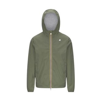 K-Way K-Way, Rain Jackets, male, Green, Size: 2XL Jack Stretch Nylon Jersey