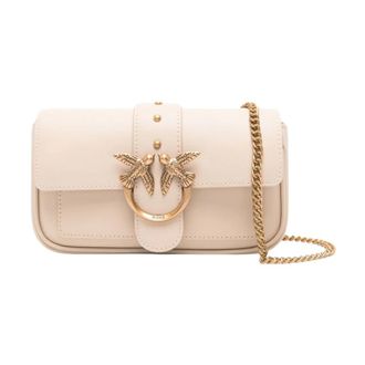 Pinko Love One Pocket - Dames - Schoudertassen - Beige - ONE Size - Tassen