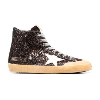 Golden Goose Francy Sneakers High-Top - - Shoes - Donna - Marrone - 37 EU