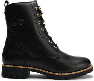 Panama Jack Mens Fara Trav B3 Boots - Black Leather - Size UK 7