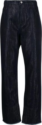 Victoria Beckham Jeans - Dames - Straight fit broeken - Blauw - W26 - Broeken