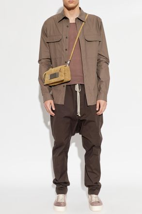 Rick Owens Shirt With Pockets, Mens, Brown