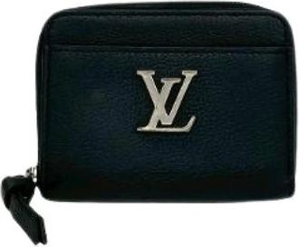 Louis Vuitton Pre-owned Wallets, female, Black, Size: ONE SIZE Pre-owned Lockme Leather Coin Case