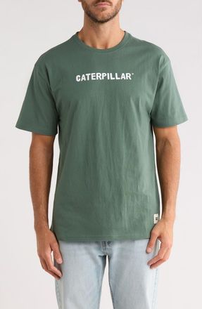 CAT Relaxed Tractor Cotton Graphic T-Shirt in Duck Green at Nordstrom Rack, Size Xx-Large