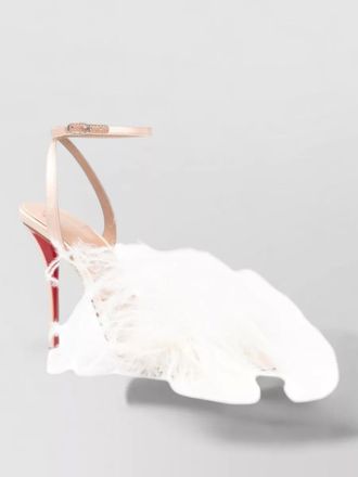 Christian Louboutin miss z feather ankle strap sandals