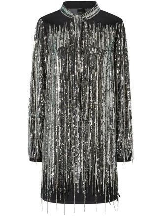 Pinko sequined mini dress - Black