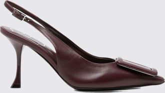 Roger Vivier Slingback Viv In The City in nappa con tacco a spillo e placca