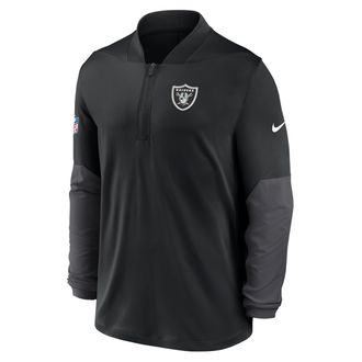 Nike Las Vegas Raiders Feel The Pressure Nike Mens Dri-FIT NFL 1/2-Zip Top in Black | 03BA166N8D-RZB