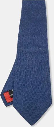 S.T. Dupont S. t. Dupont Blue Patterned Silk Tie