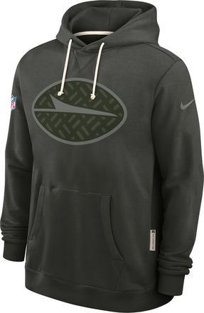 Nike New York Jets Rivalries Collection Sideline Nike Mens Dri-FIT NFL Pullover Hoodie in Green | 03AZ3JG72-LF7