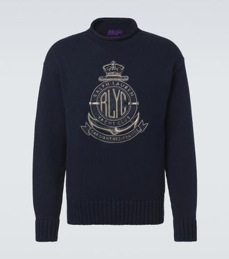 Ralph Lauren Purple Label Embroidered cotton sweater