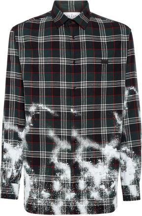 Philipp Plein Heren, Overhemden, Veelkleurig, Maat: 2XL Katoen