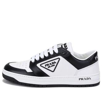 Prada (WMNS) PRADA District Leather Sneakers White Black 1E790M_3LJ6_F0964_F_030