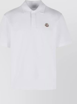Moncler cotton polo shirt collar short sleeves
