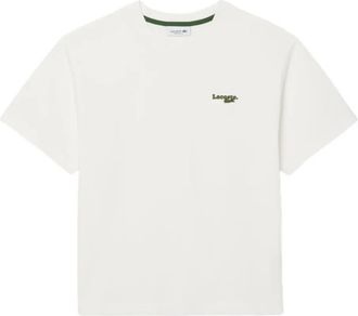Lacoste logo-embroidered t-shirt - White