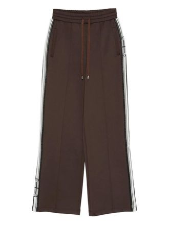Maje drawstring track pants - women - Fabric - 38 - Brown