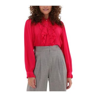 Suncoo Overhemden, Dames, Roze, S, Katoen, Fuchsia Blouse Lamar