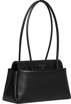 Prada Womens Shoulder Bag Passage Black Calf Leather