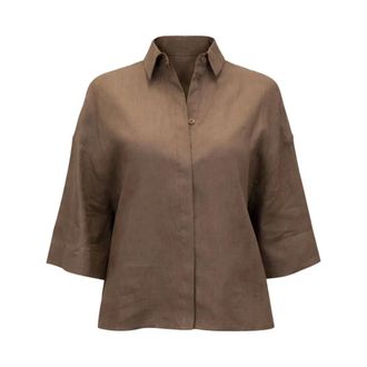 Max Mara Shirts, female, Brown, Size: M Shirts