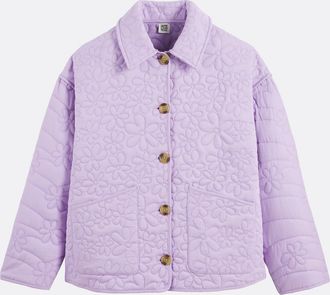 La Redoute Collections Gewatteerd jasje met bloemen in reli&euml;f