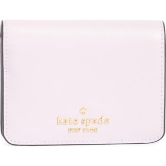 Kate Spade New York madison saffiano leather wallet in Pale Amethyst at Nordstrom Rack