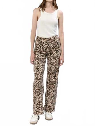 Dear John Denim Taylor Mid High Rise Jeans In Leopard Safari